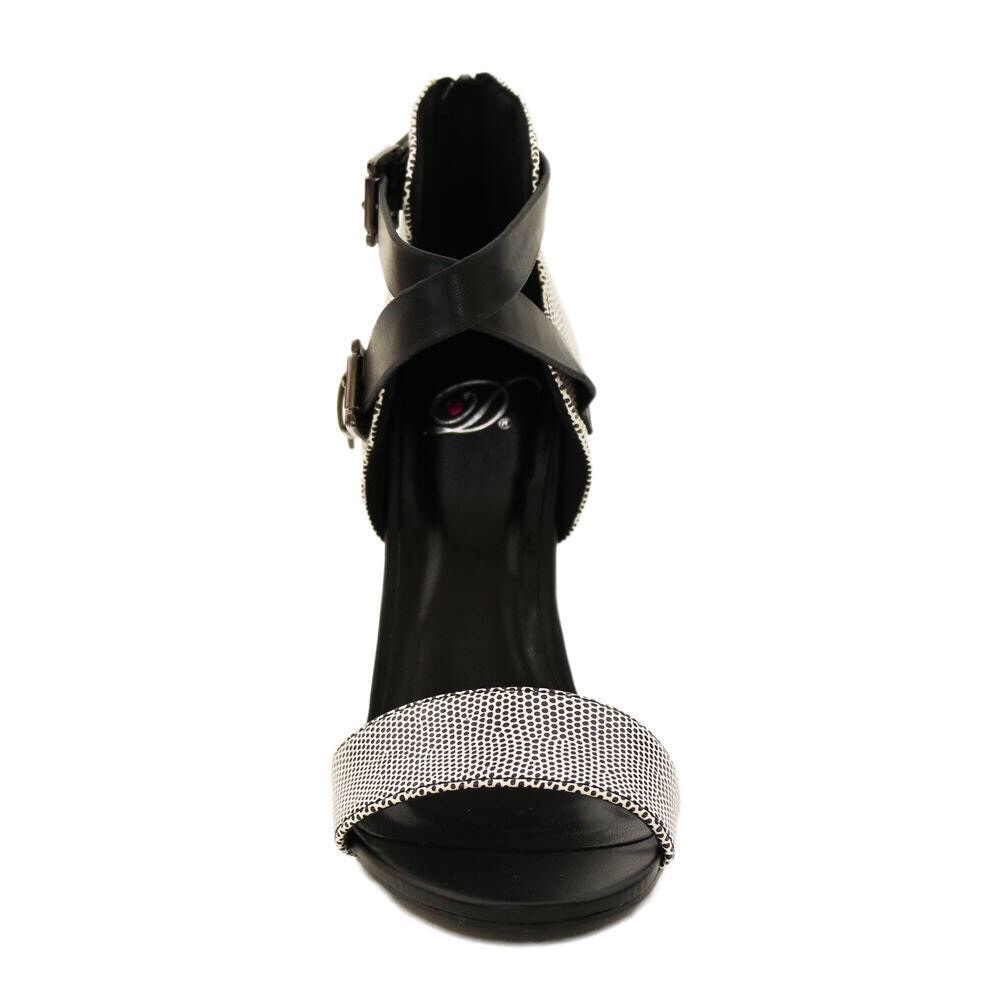 rhoda Black White Reptile sandal - Picture 4 of 8